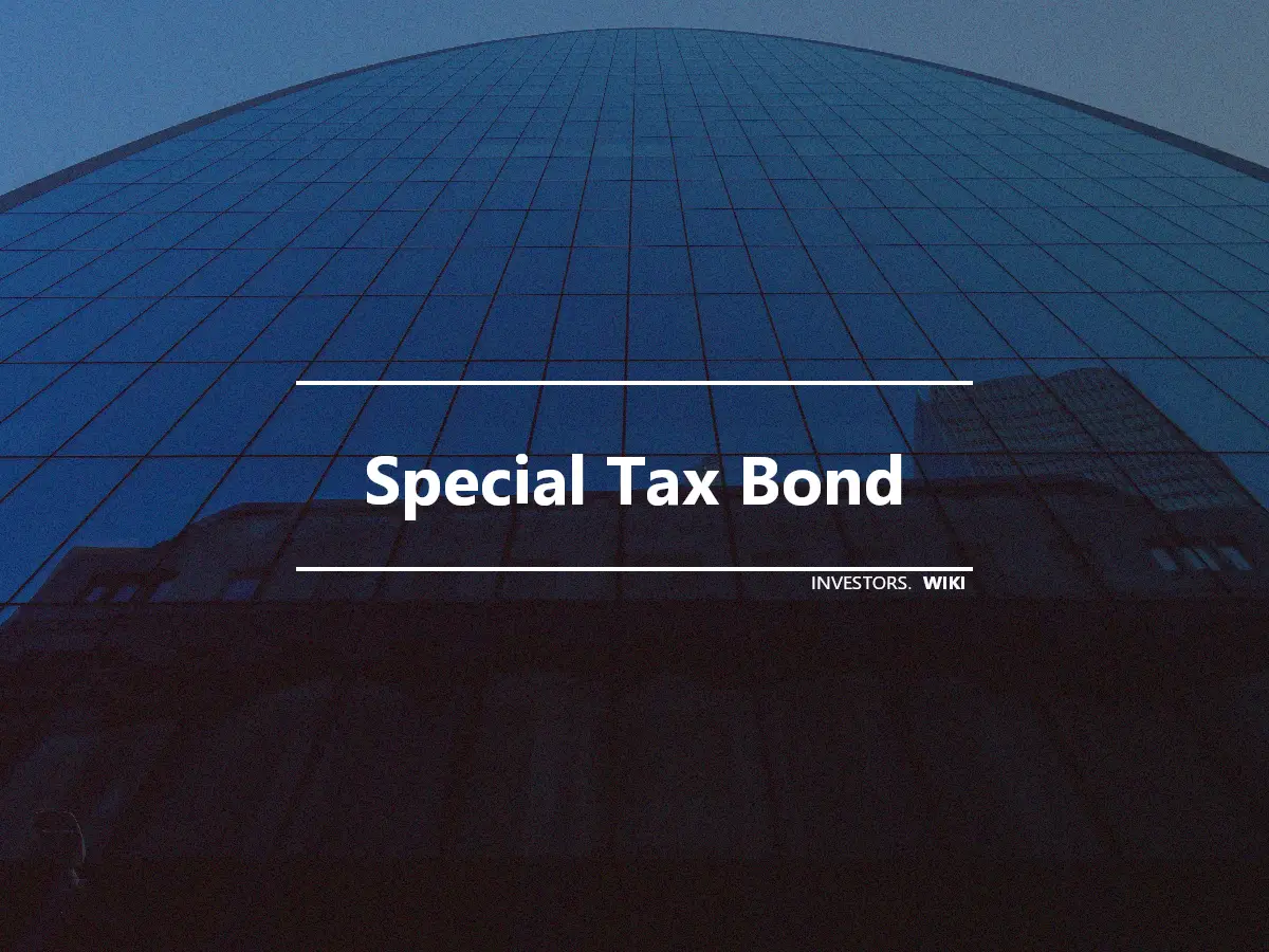 Special Tax Bond