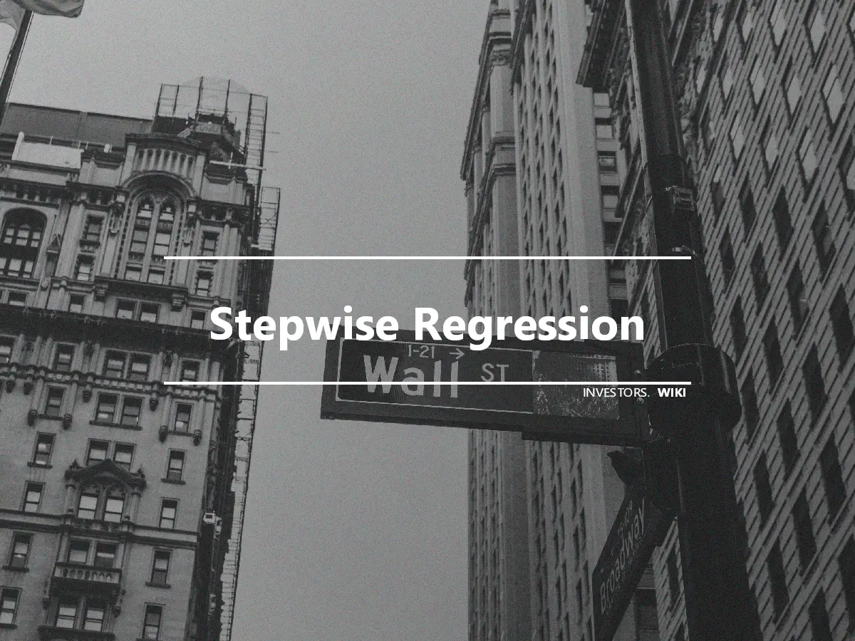 Stepwise Regression