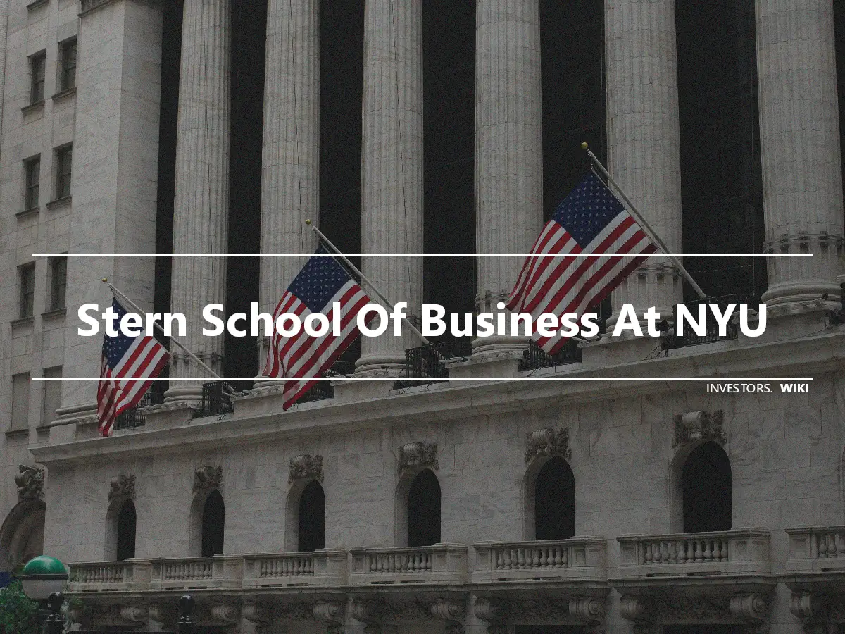 Stern School Of Business At NYU