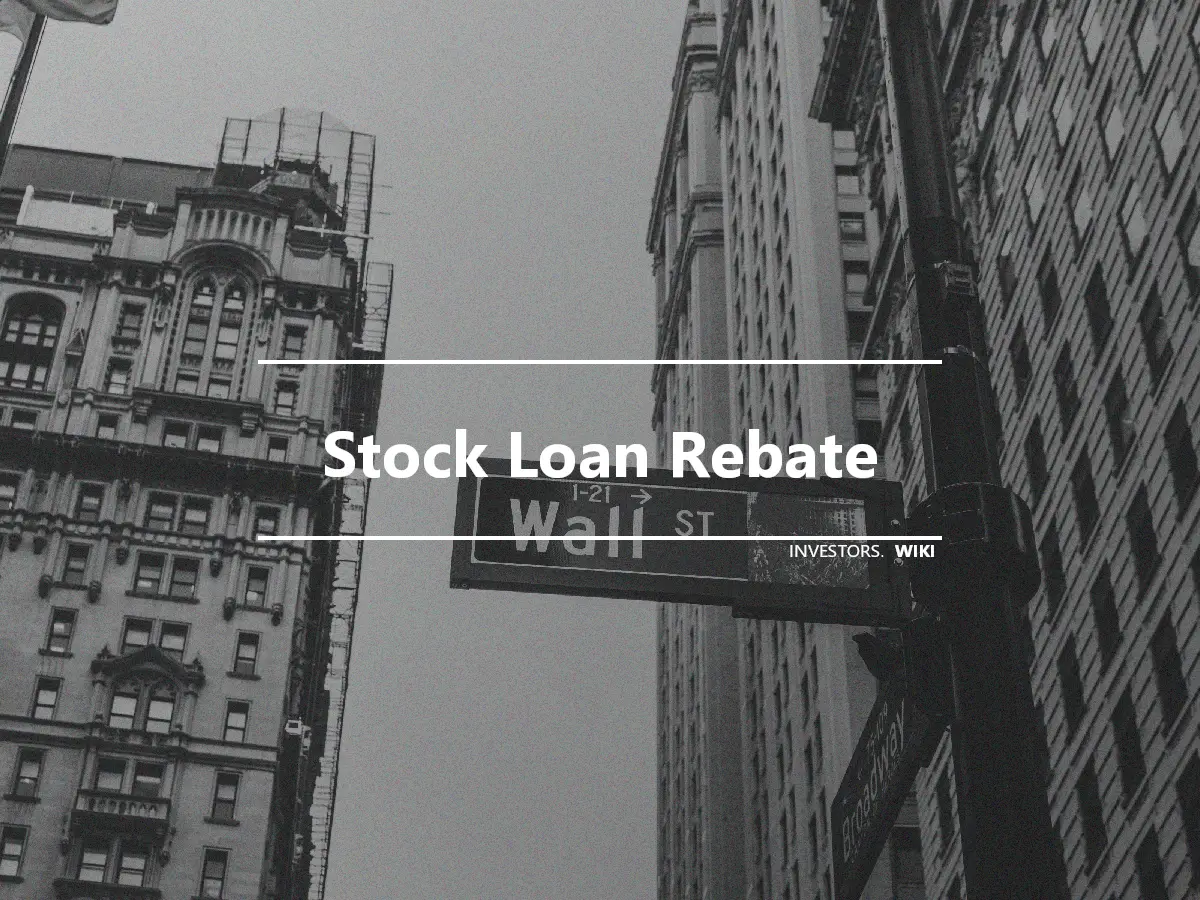 Stock Loan Rebate