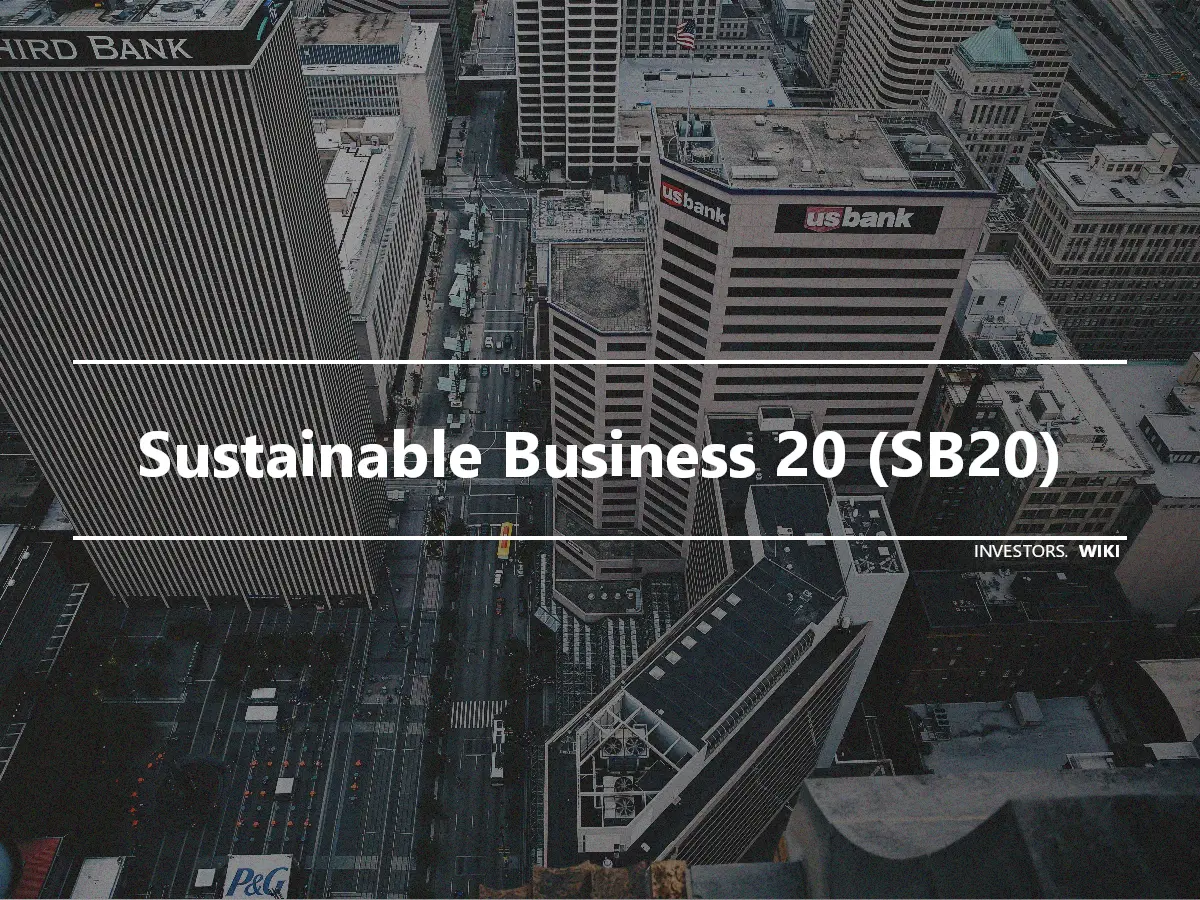 Sustainable Business 20 (SB20)