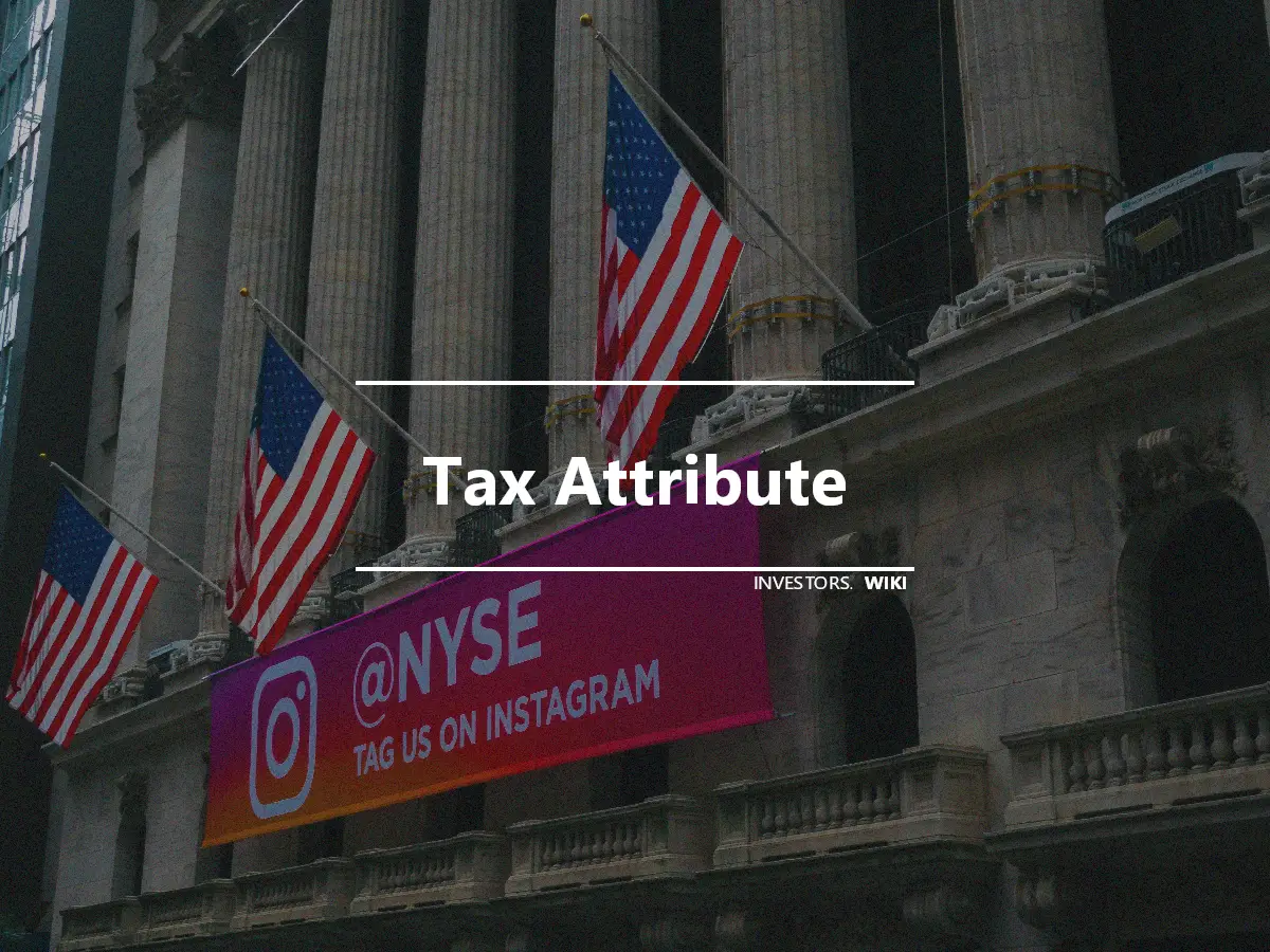 Tax Attribute