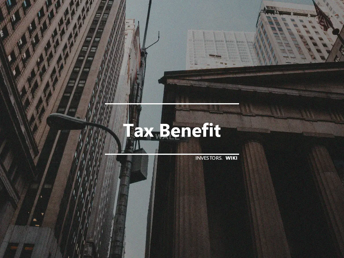 Tax Benefit
