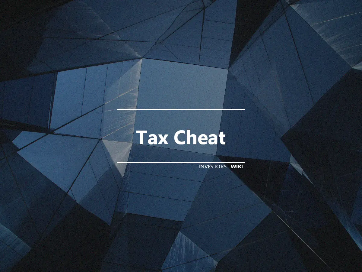 Tax Cheat