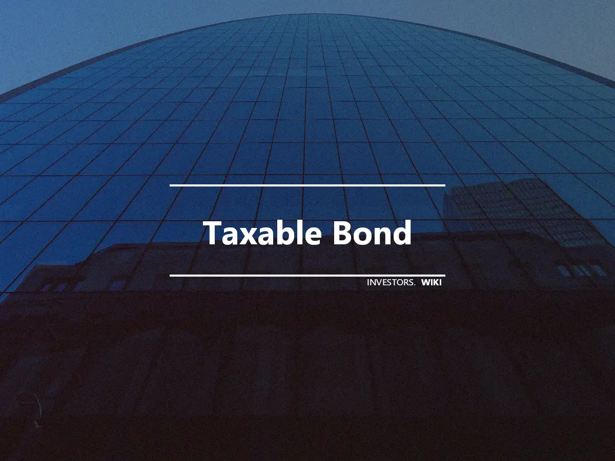 Taxable Bond