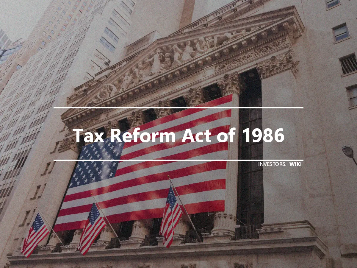 Tax Reform Act of 1986