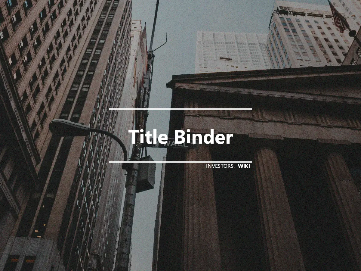 Title Binder