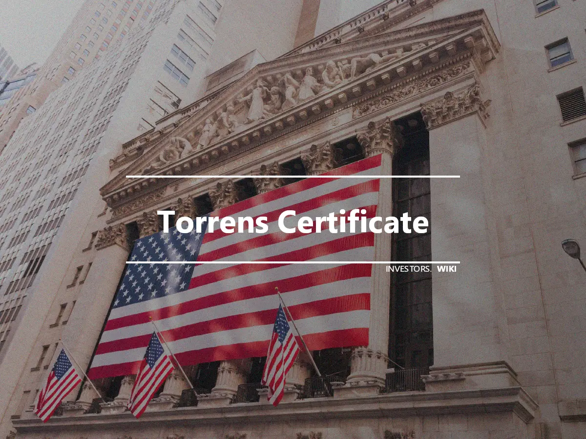 Torrens Certificate