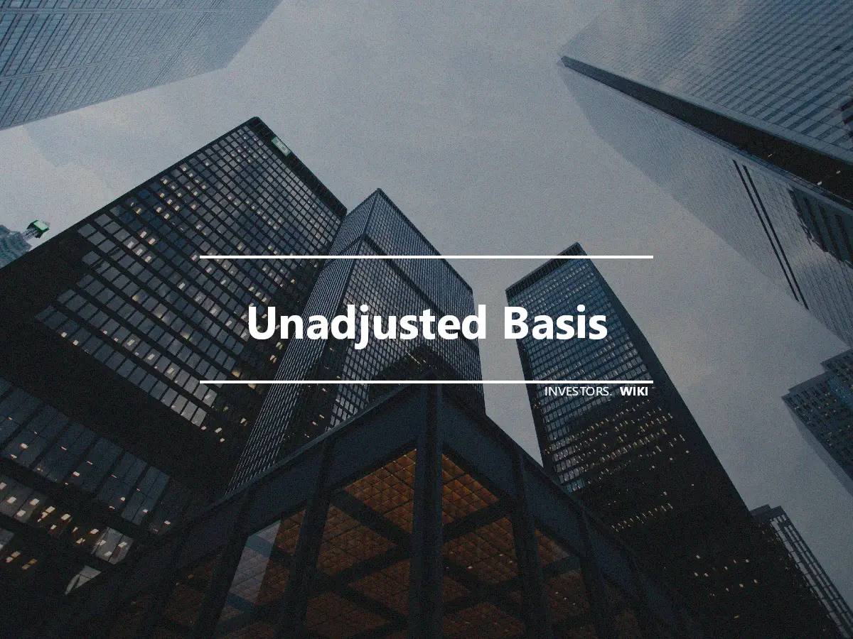 Unadjusted Basis