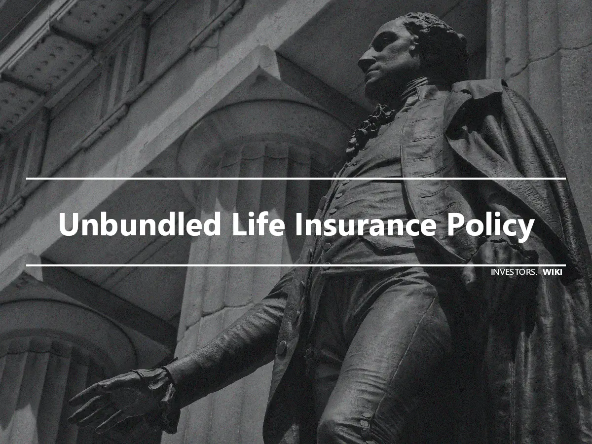 Unbundled Life Insurance Policy