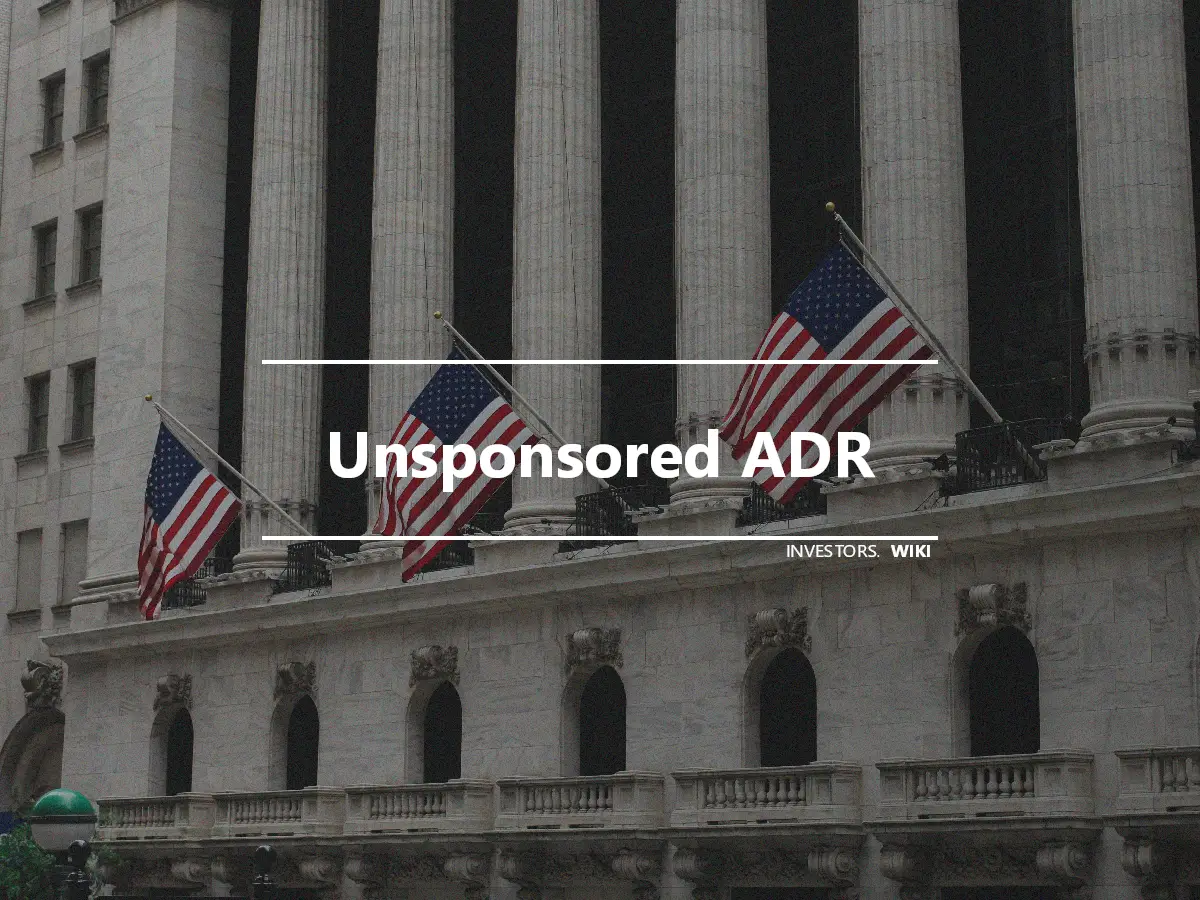 Unsponsored ADR