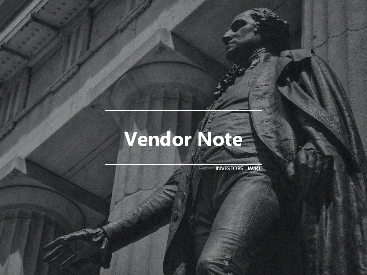 Vendor Note