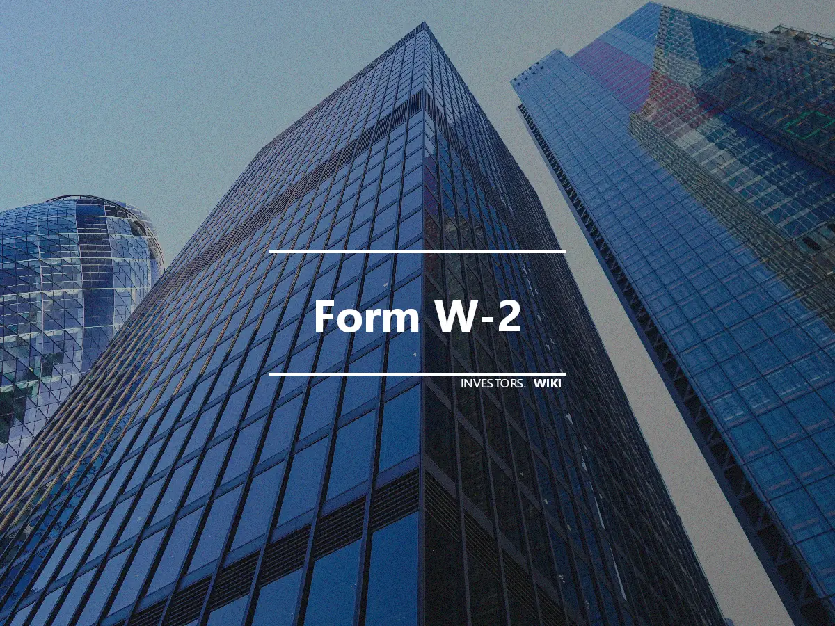Form W-2