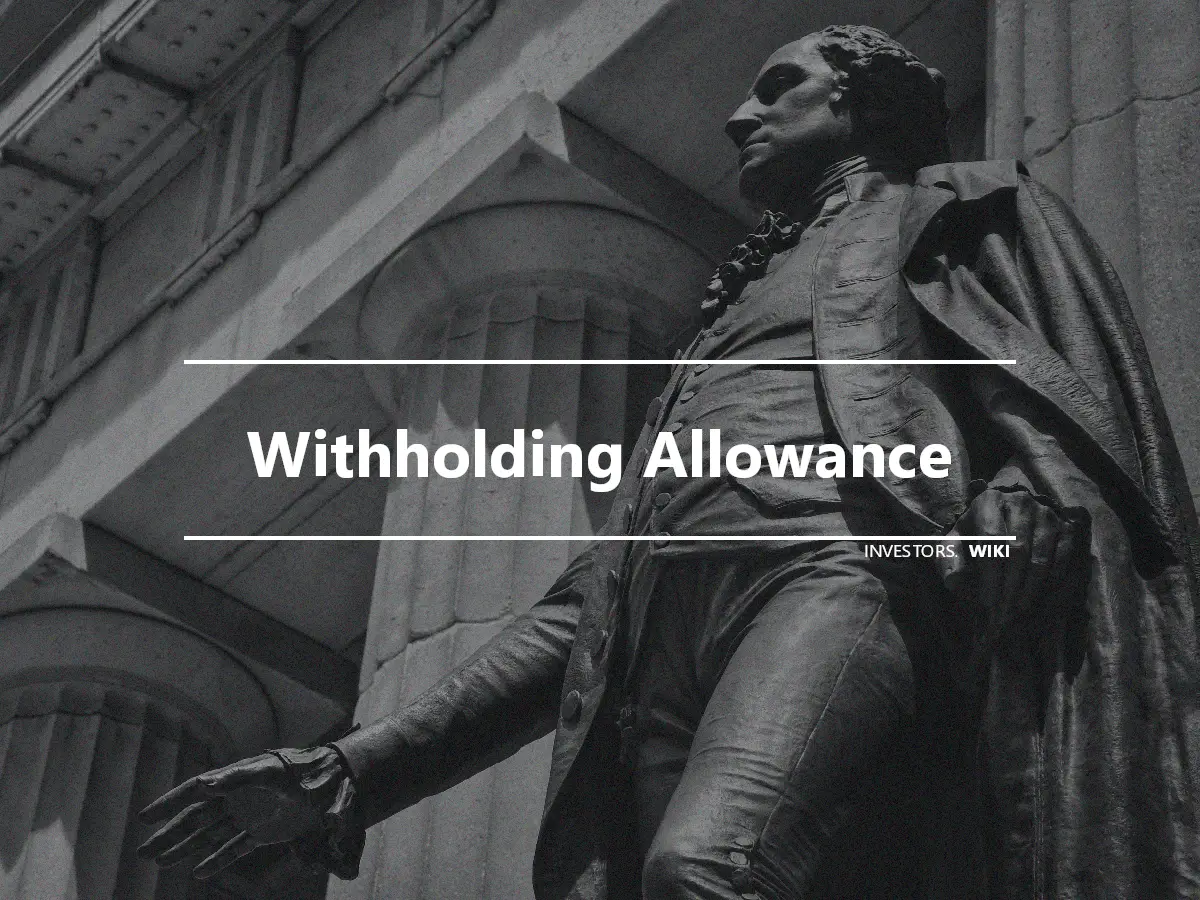 Withholding Allowance