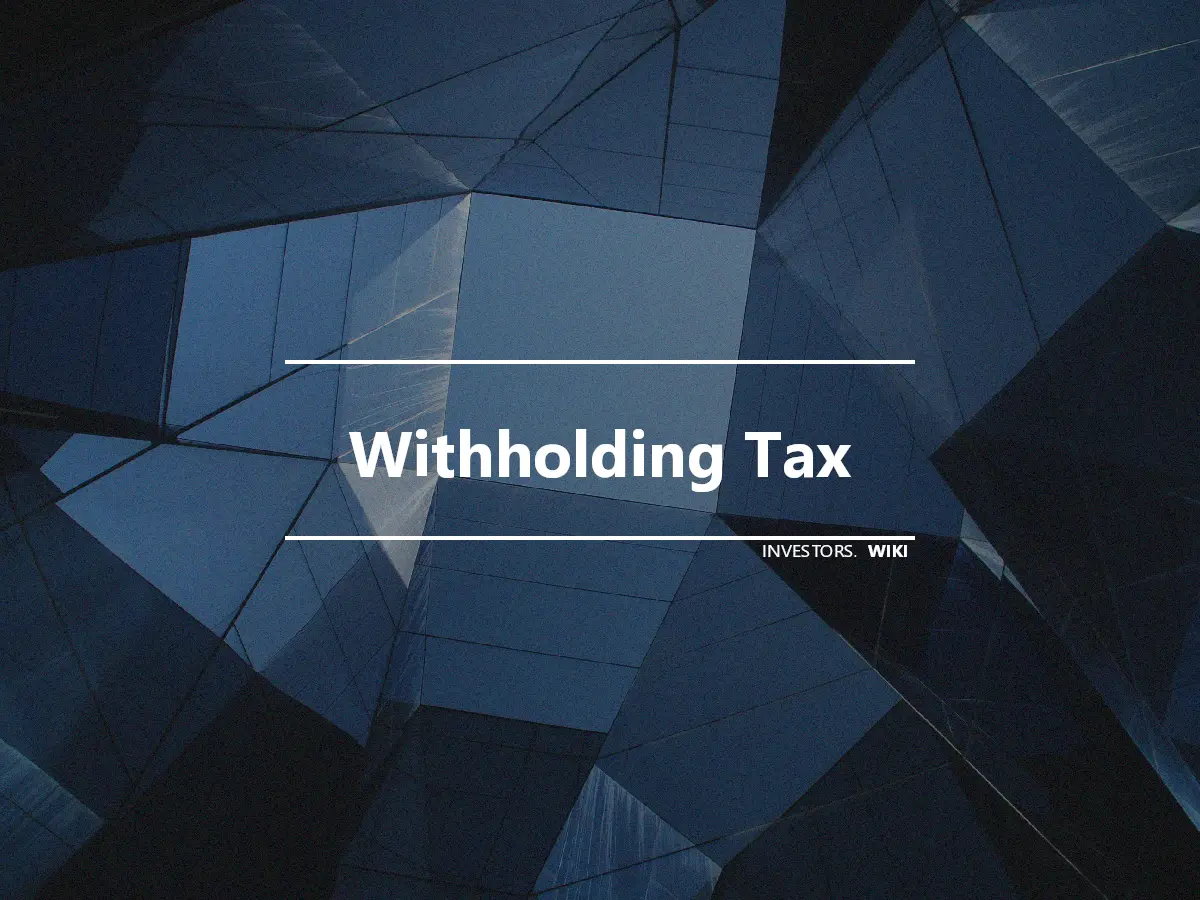 Withholding Tax