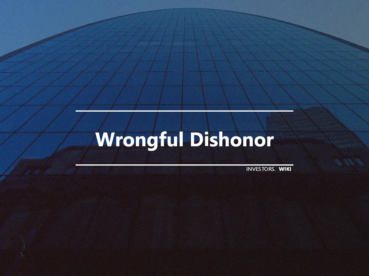 Wrongful Dishonor