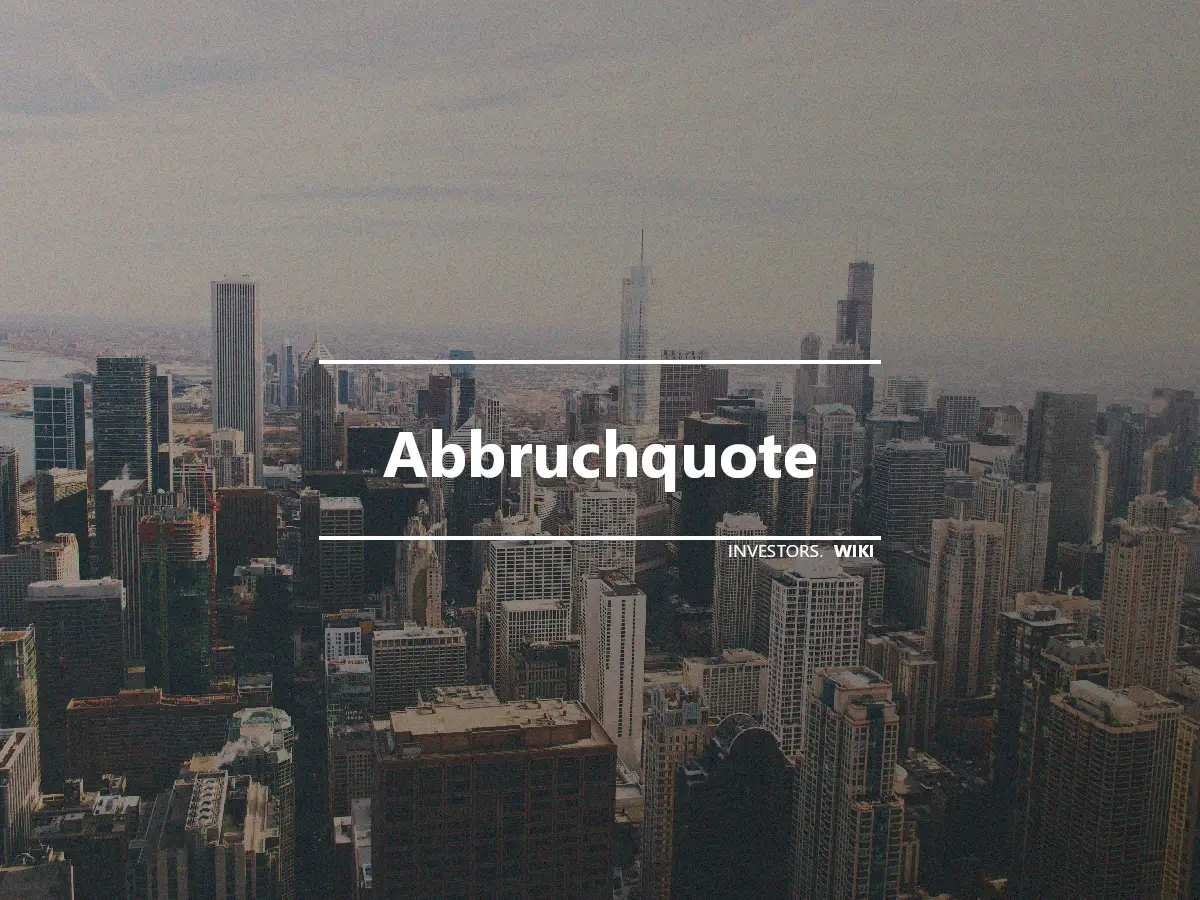 Abbruchquote