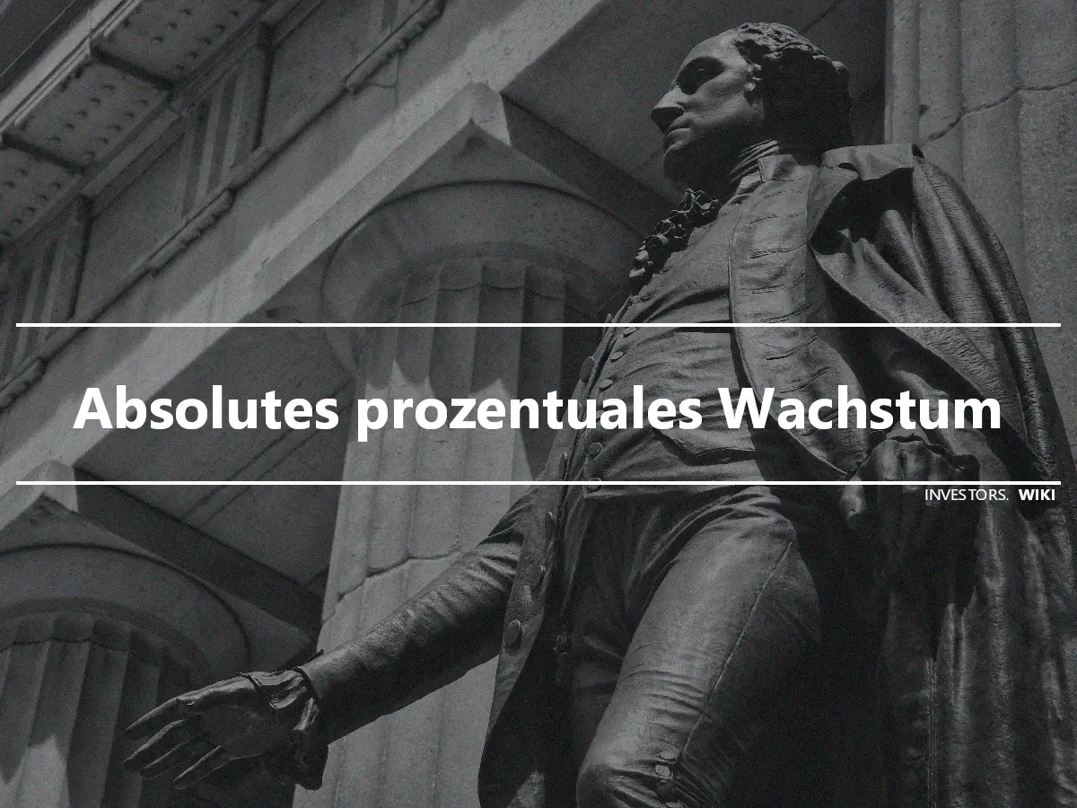 Absolutes prozentuales Wachstum