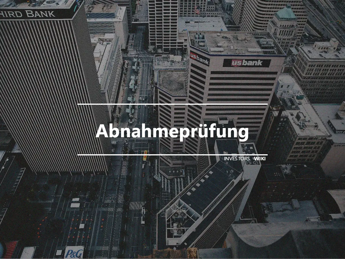 Abnahmeprüfung