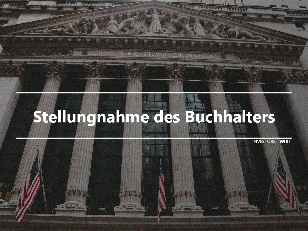 Stellungnahme des Buchhalters