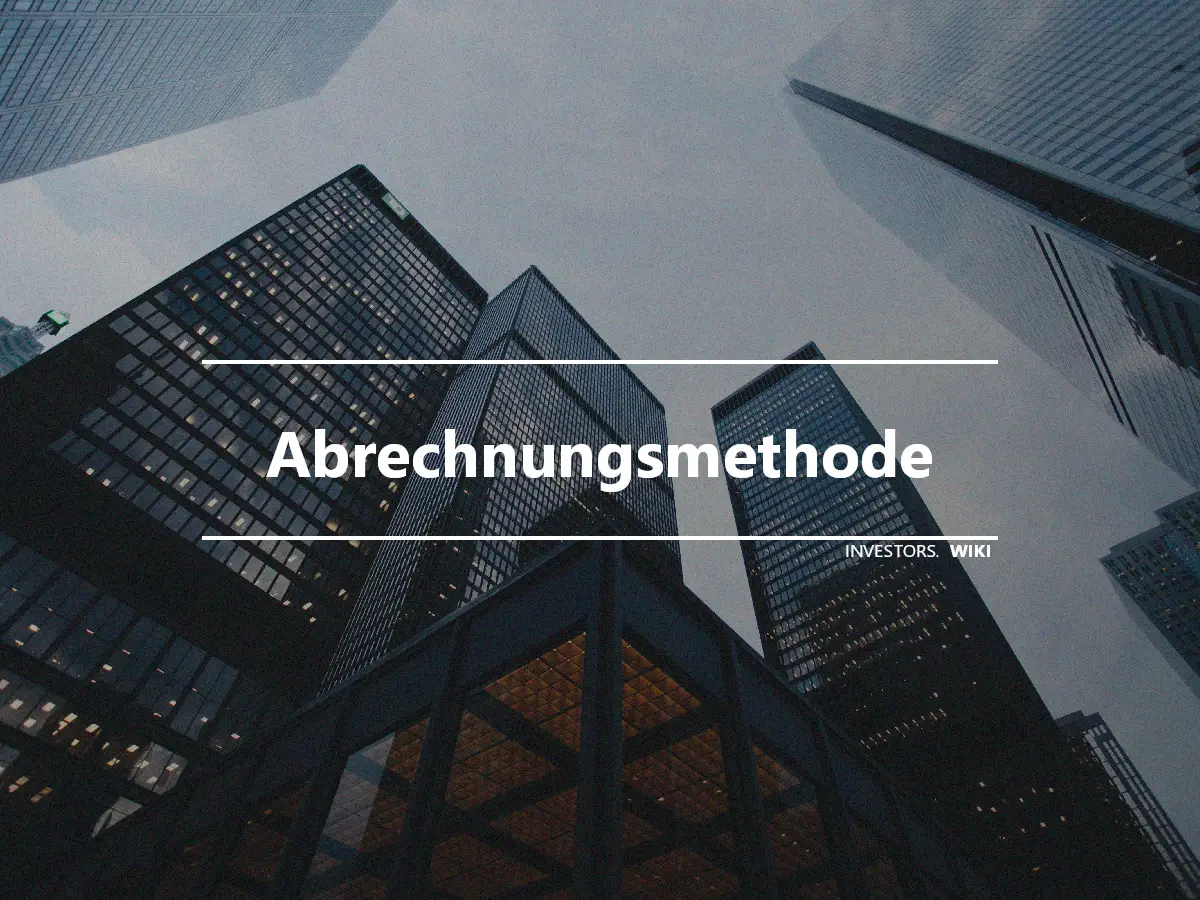 Abrechnungsmethode