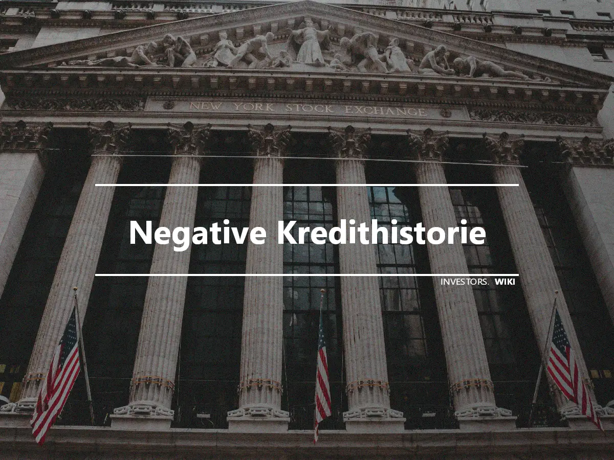 Negative Kredithistorie