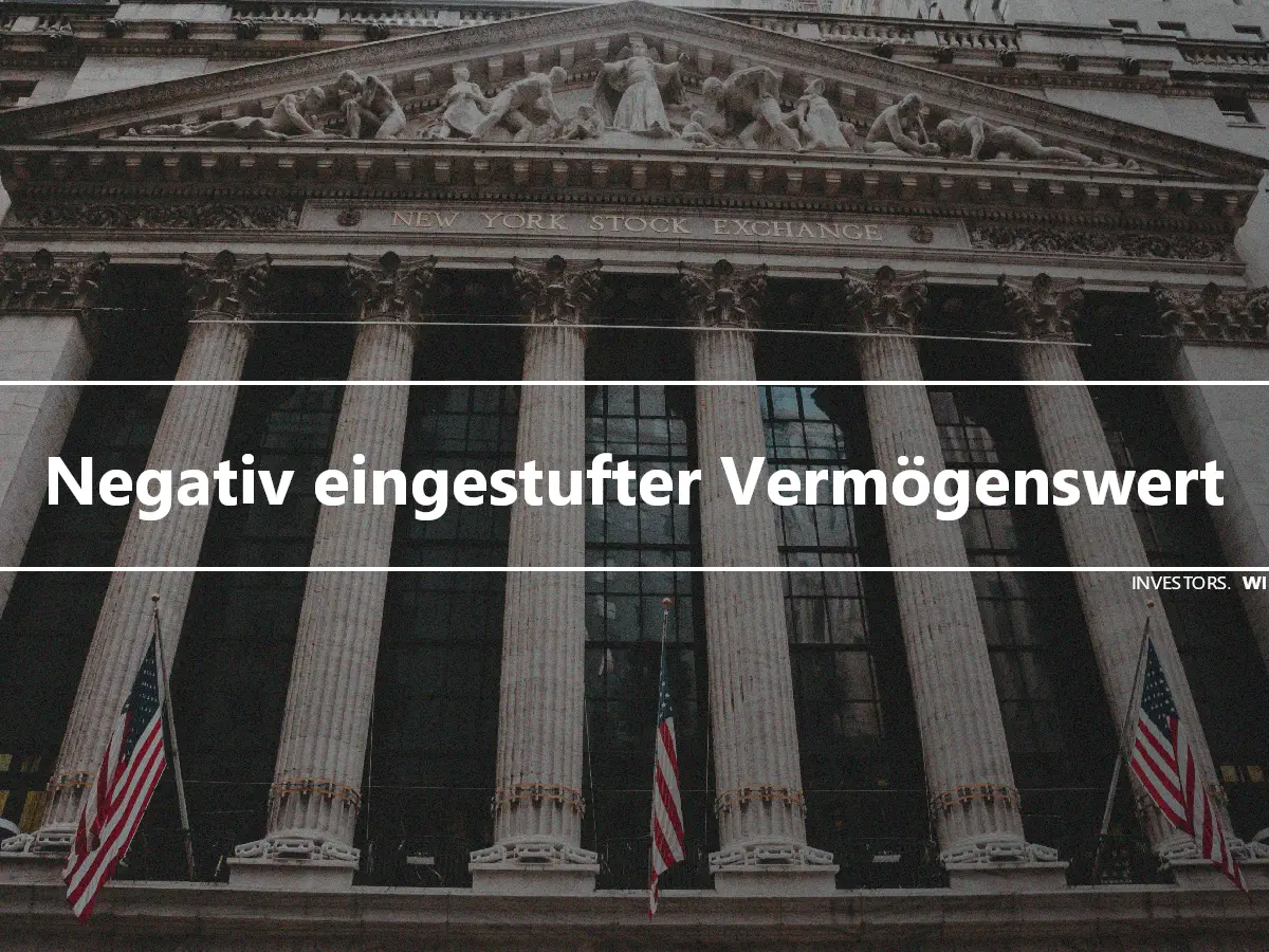 Negativ eingestufter Vermögenswert