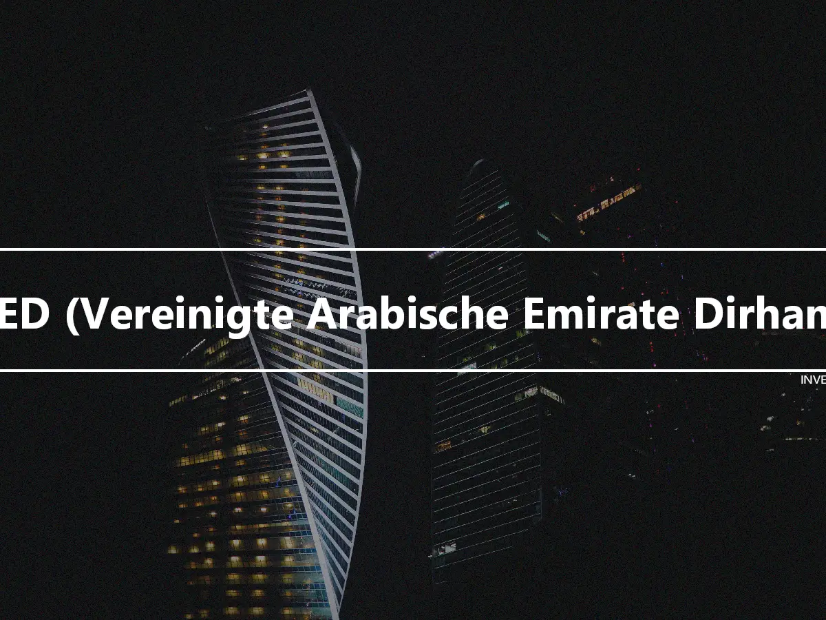 AED (Vereinigte Arabische Emirate Dirham)