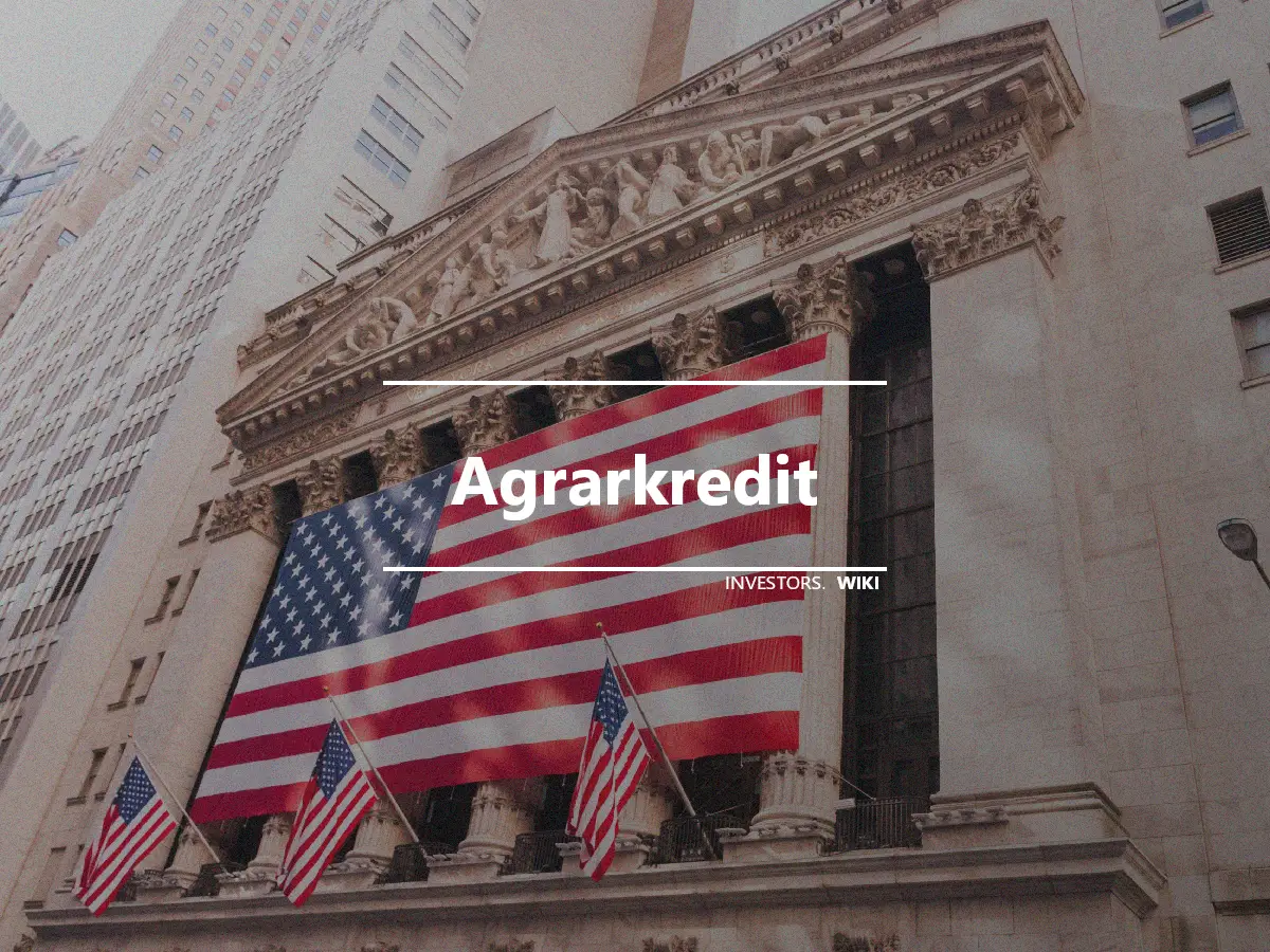 Agrarkredit