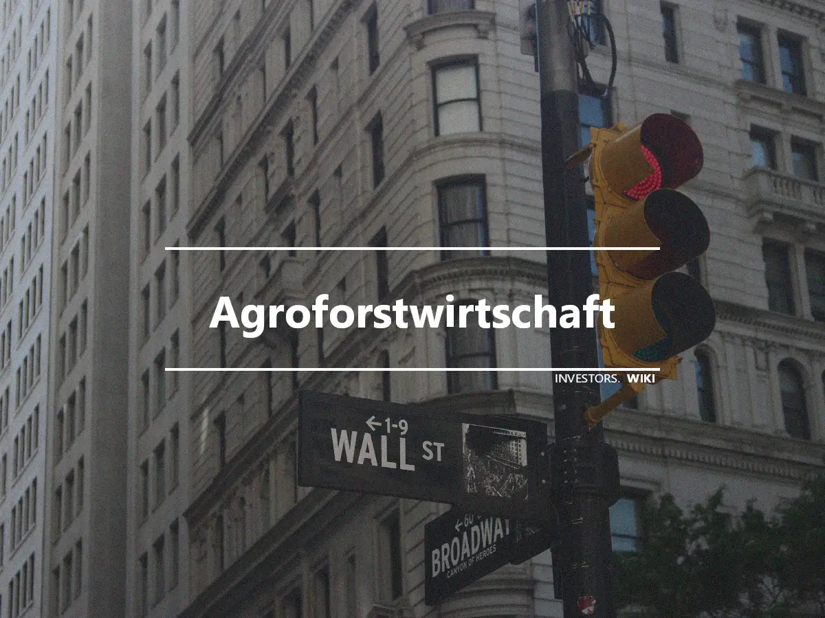 Agroforstwirtschaft