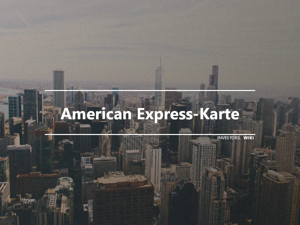 American Express-Karte