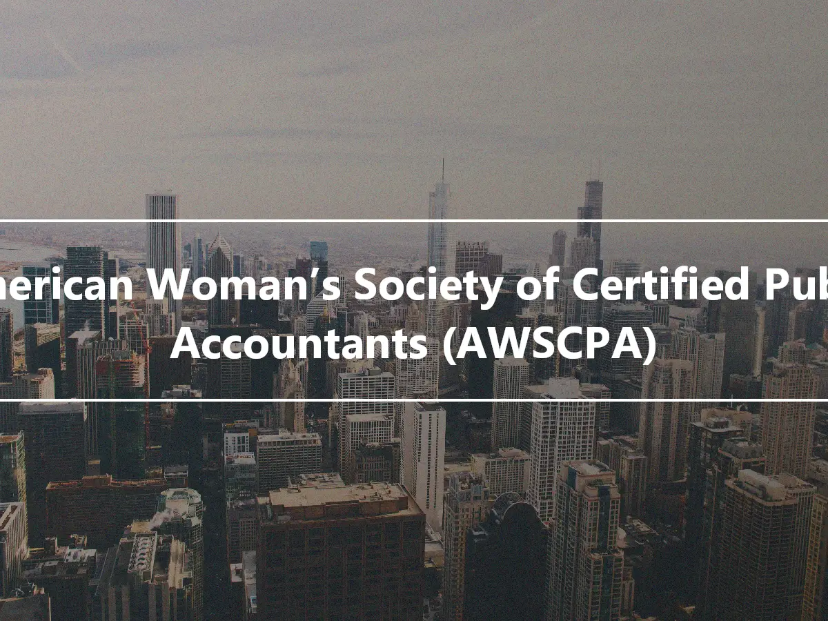 American Woman’s Society of Certified Public Accountants (AWSCPA)