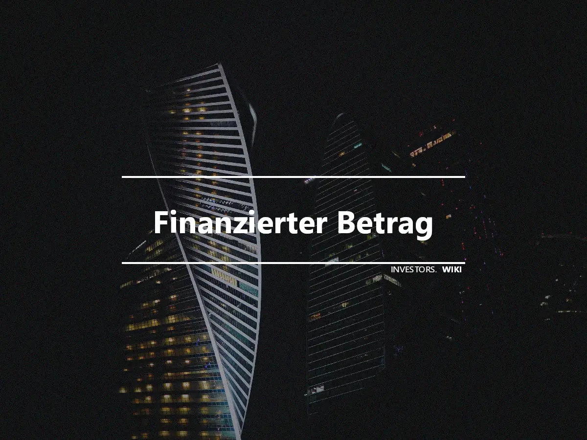 Finanzierter Betrag