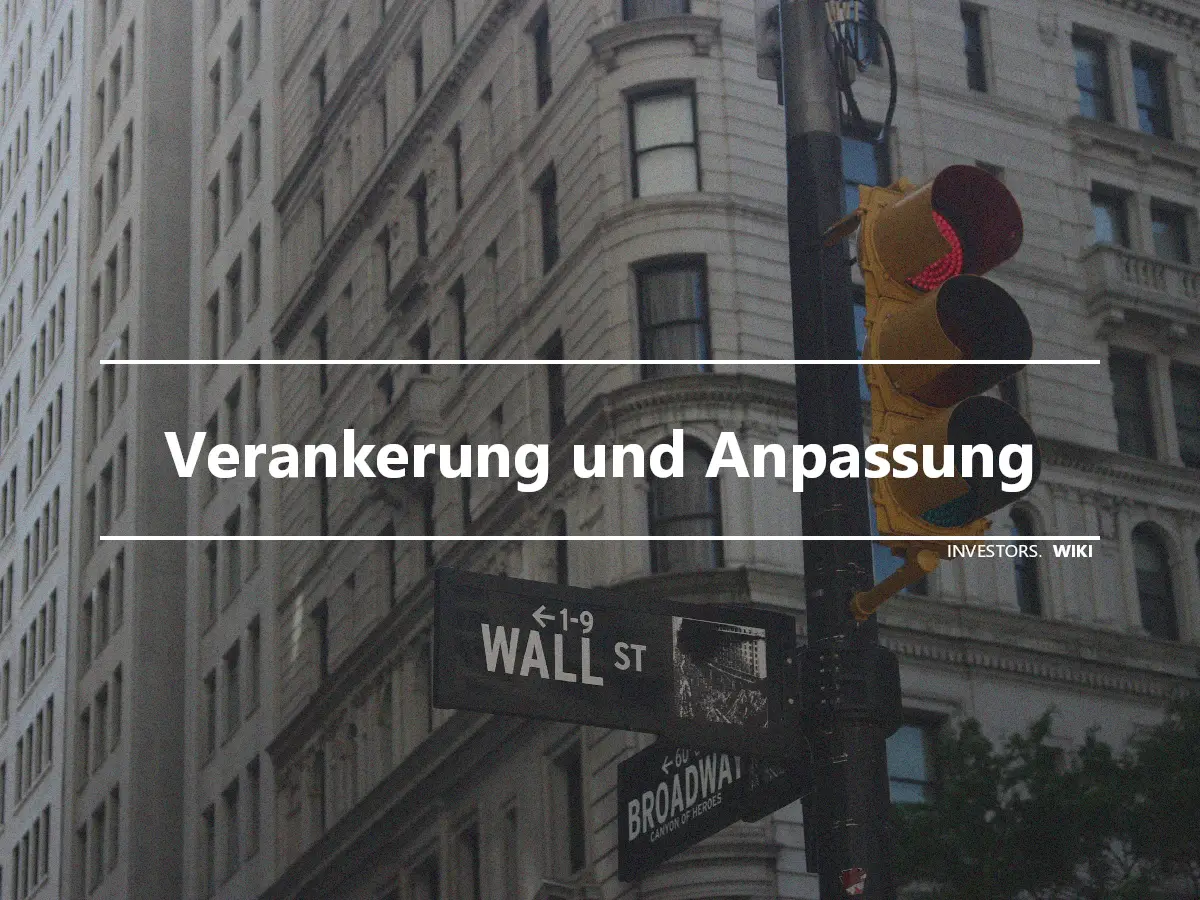 Verankerung und Anpassung