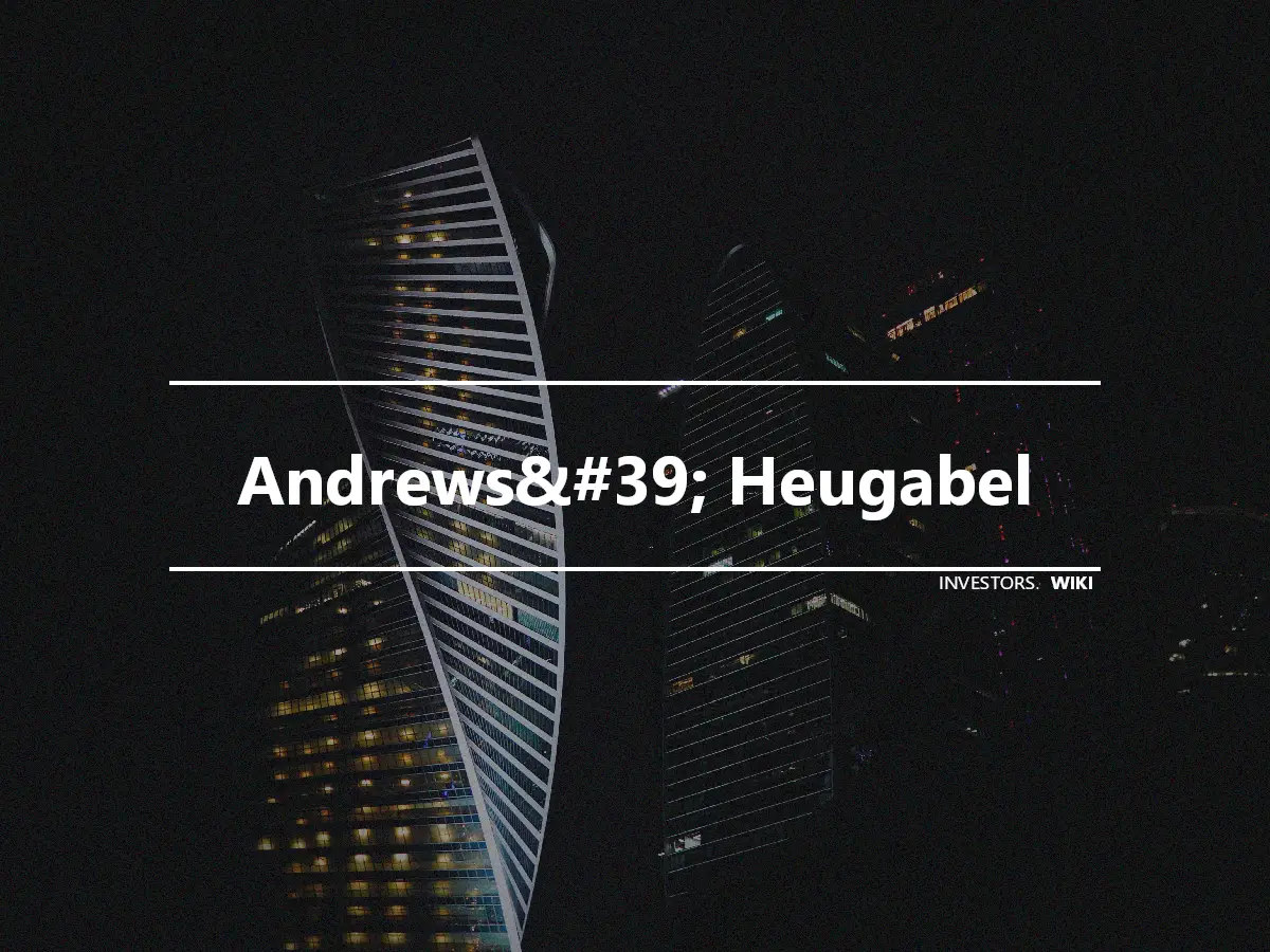 Andrews&#39; Heugabel