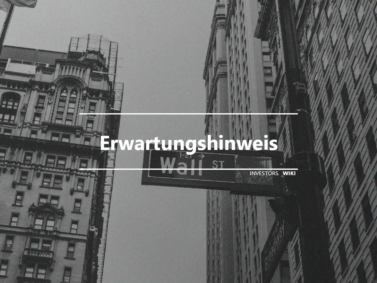 Erwartungshinweis