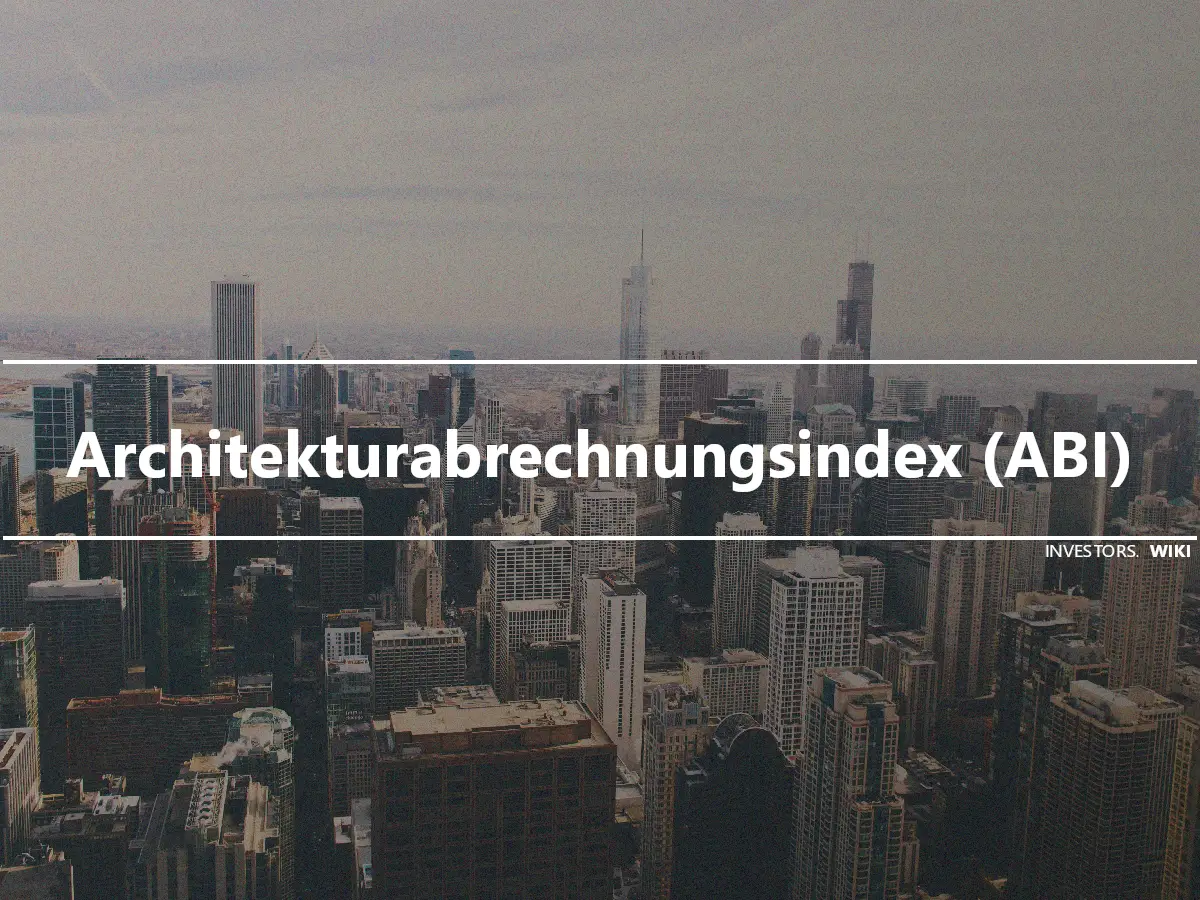 Architekturabrechnungsindex (ABI)