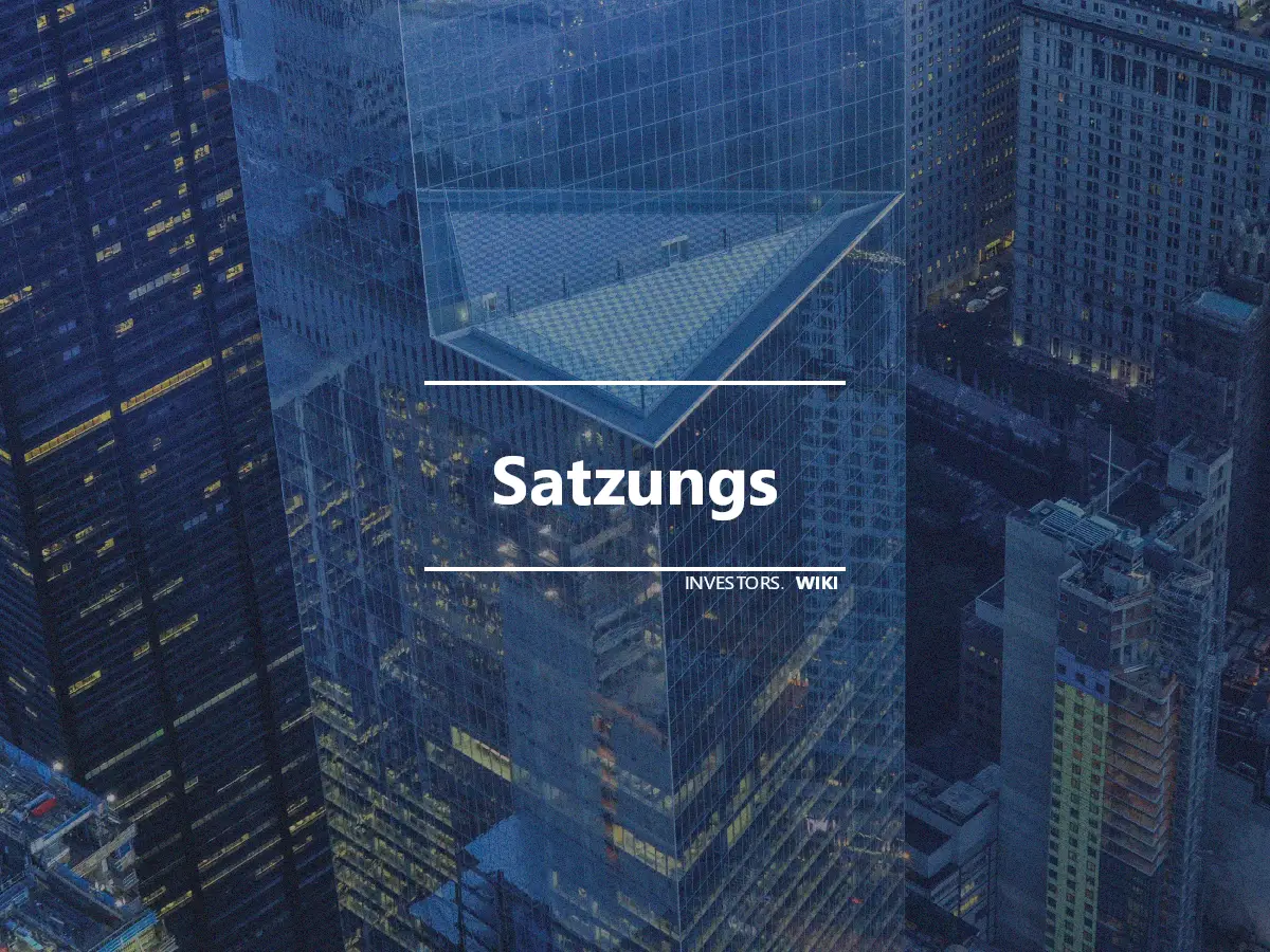 Satzungs