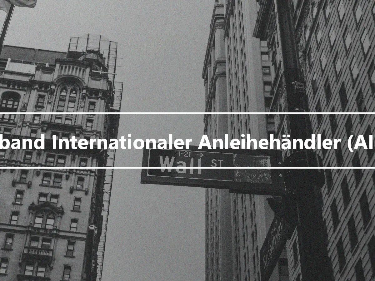 Verband Internationaler Anleihehändler (AIBD)