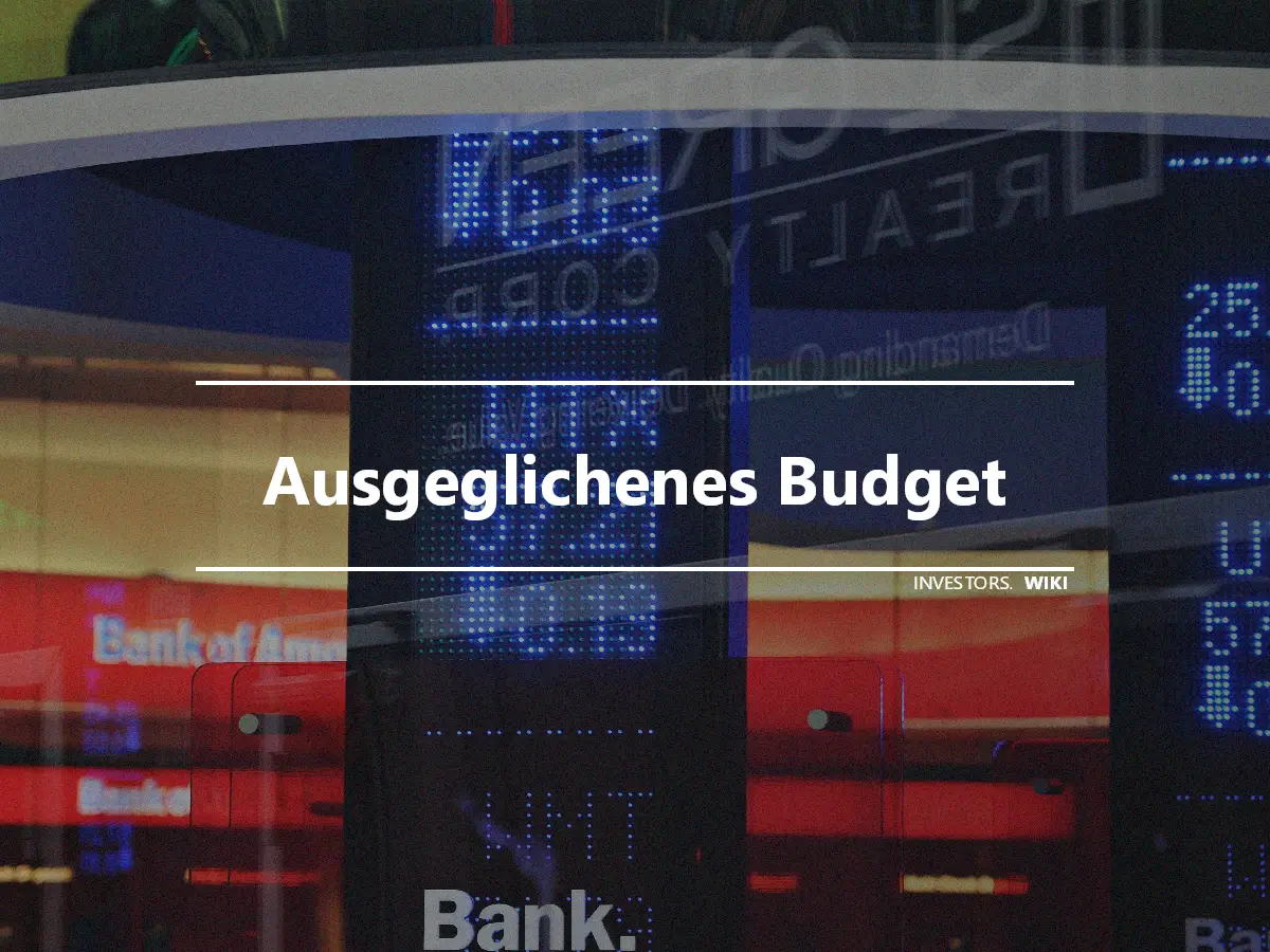 Ausgeglichenes Budget