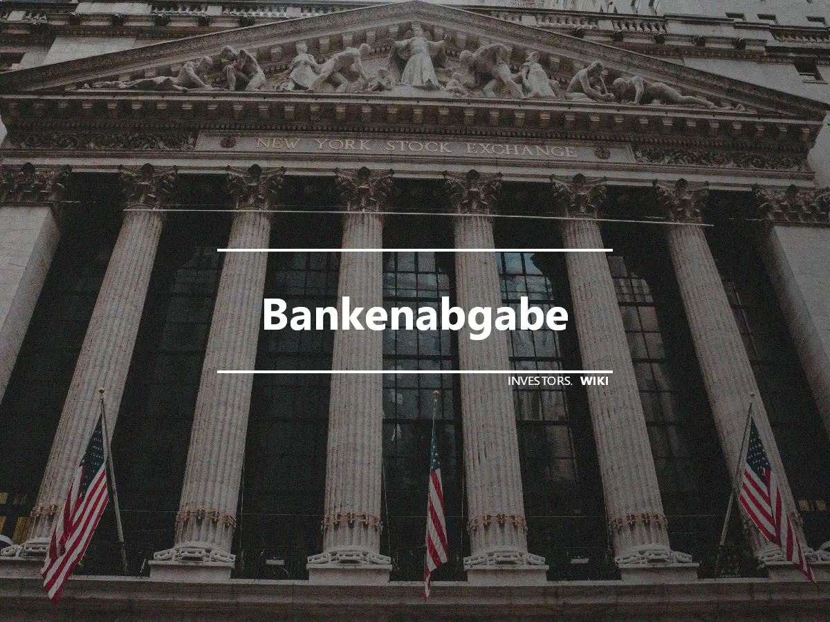 Bankenabgabe