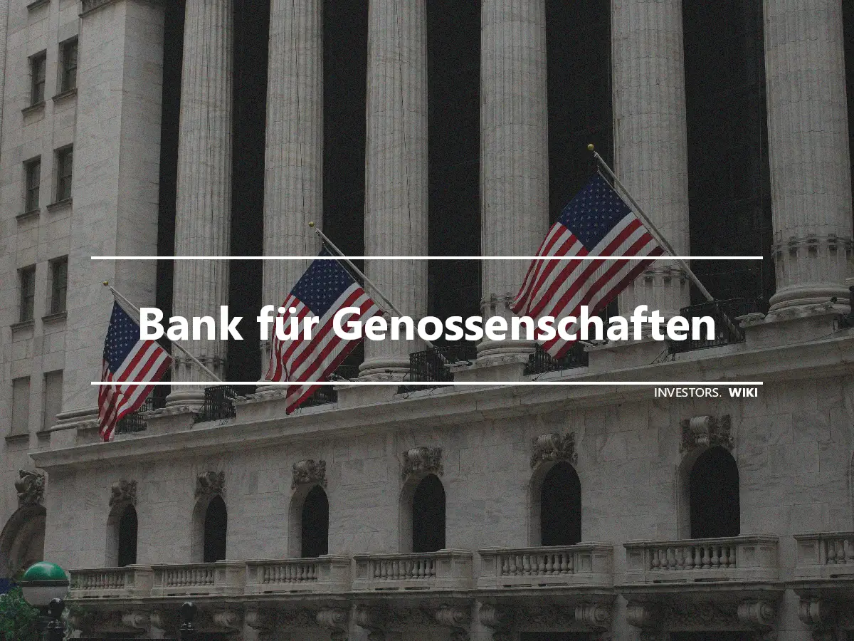 Bank für Genossenschaften