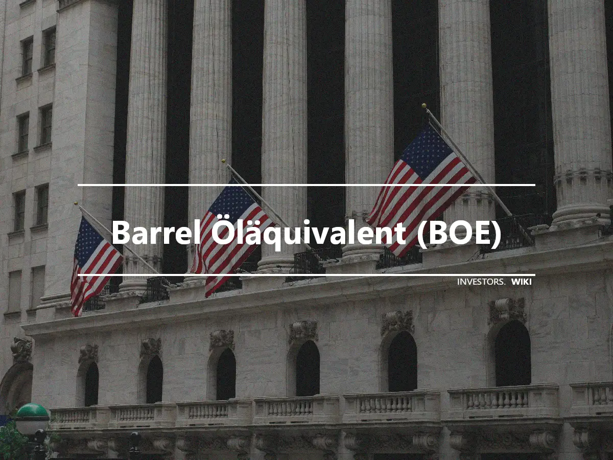 Barrel Öläquivalent (BOE)