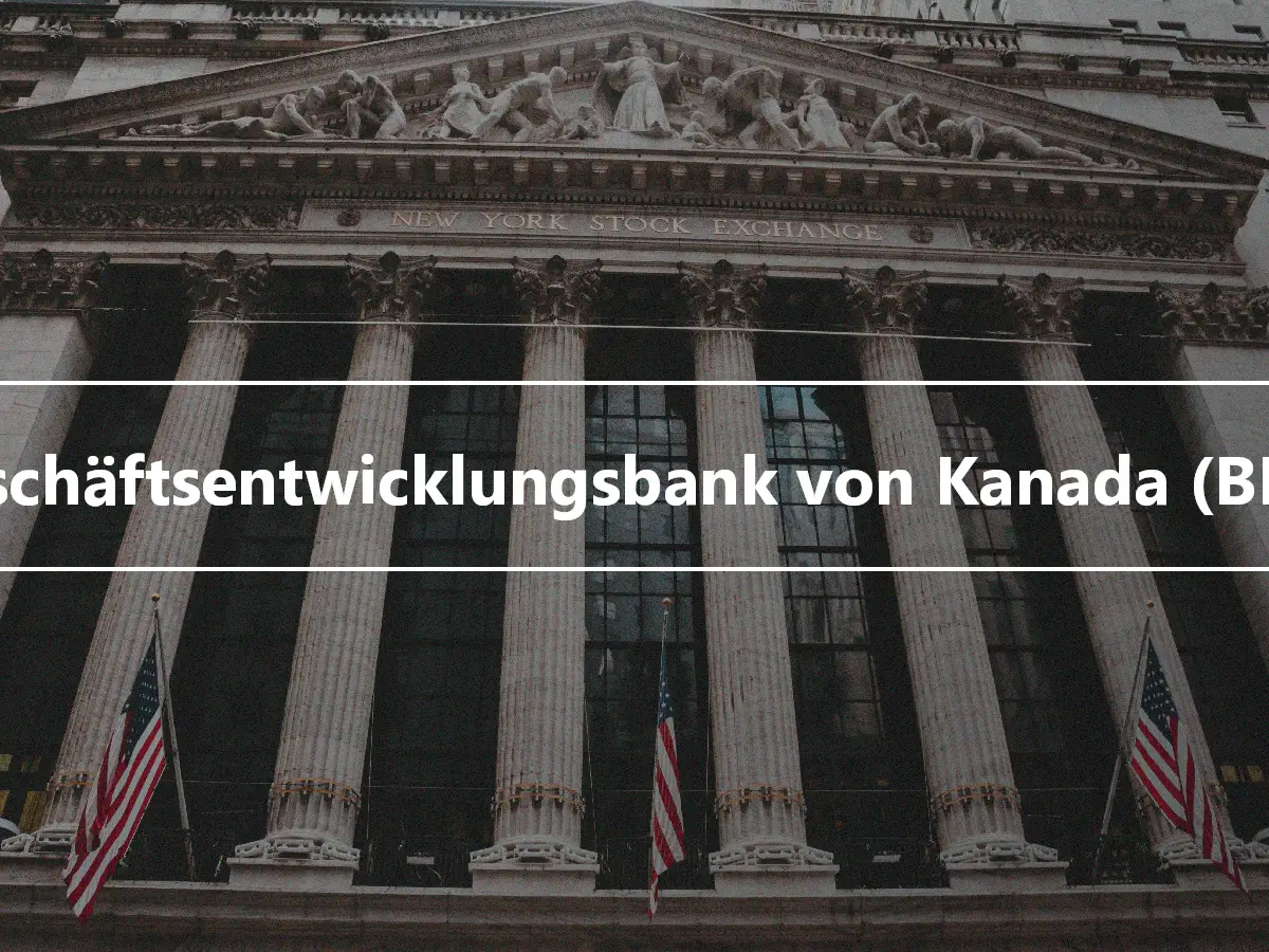 Geschäftsentwicklungsbank von Kanada (BDC)