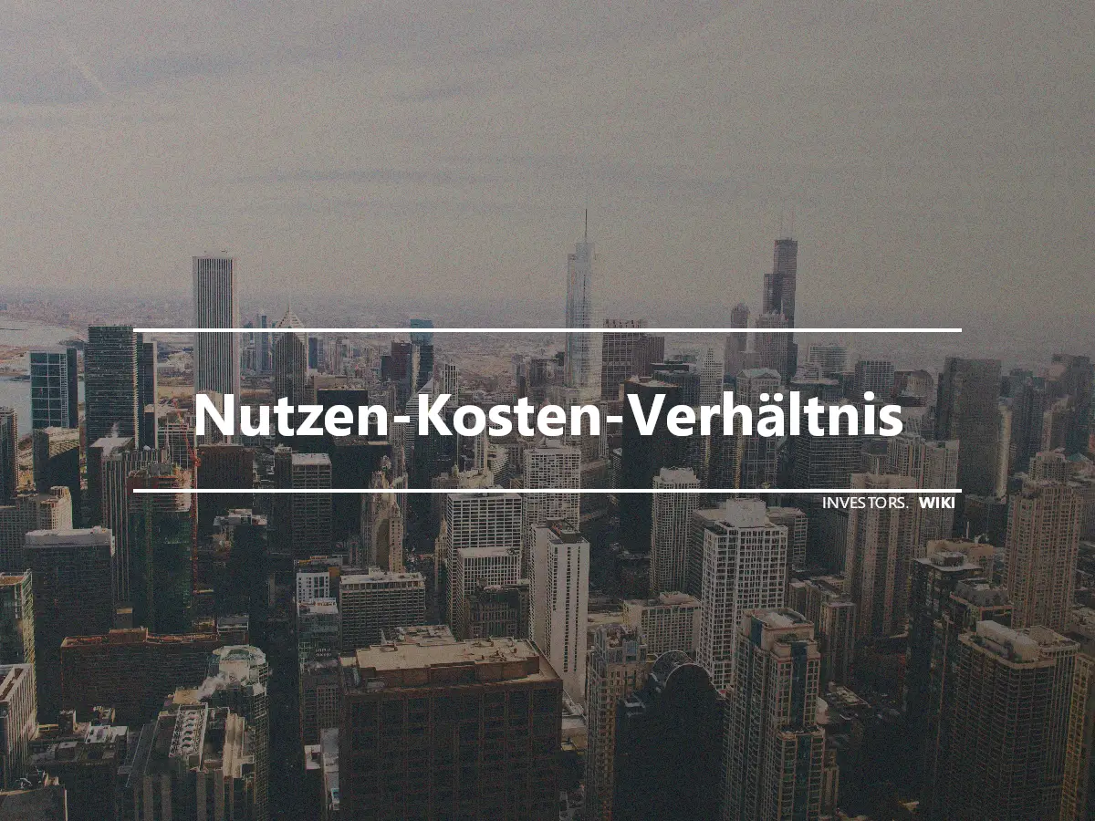 Nutzen-Kosten-Verhältnis