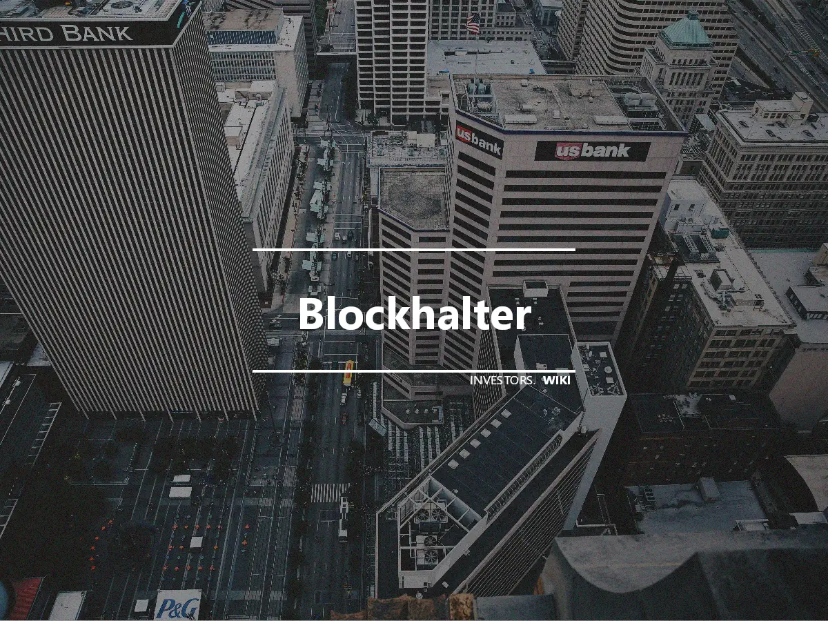 Blockhalter