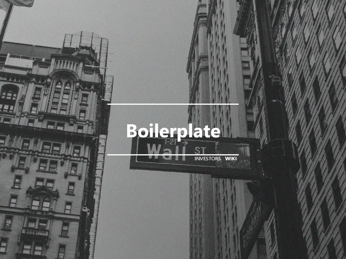 Boilerplate