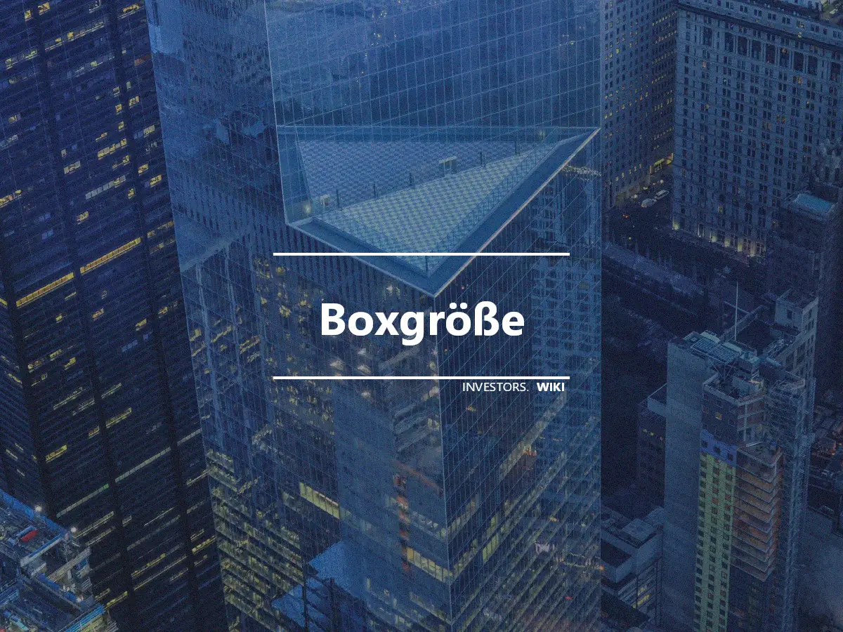 Boxgröße