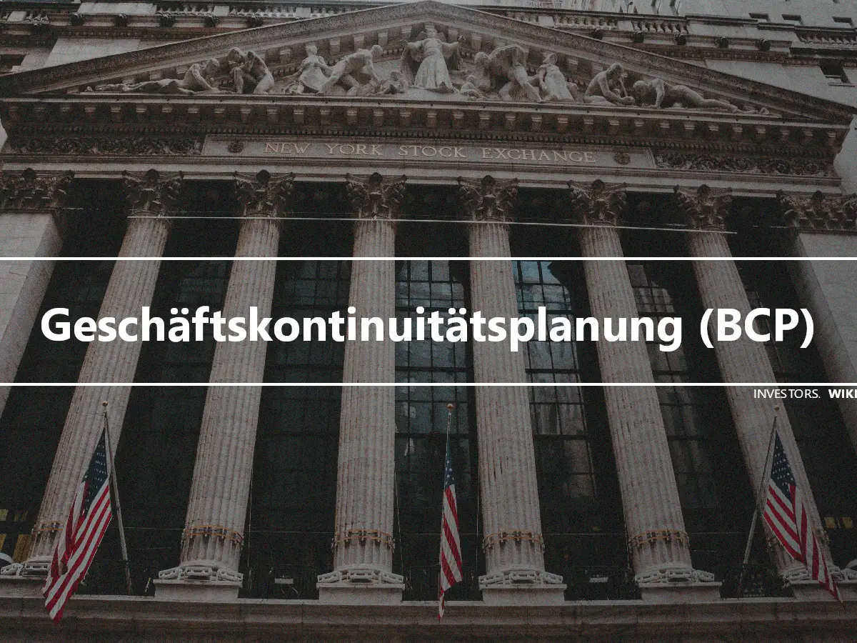 Geschäftskontinuitätsplanung (BCP)