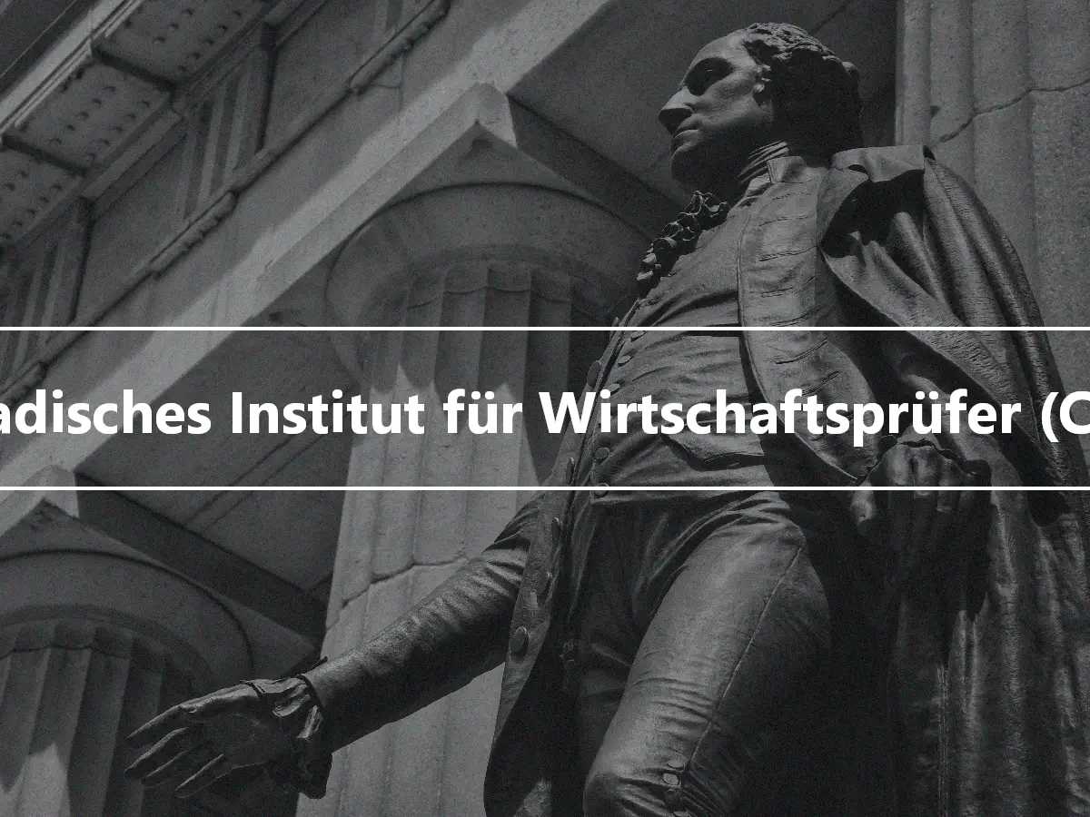 Kanadisches Institut für Wirtschaftsprüfer (CICA)